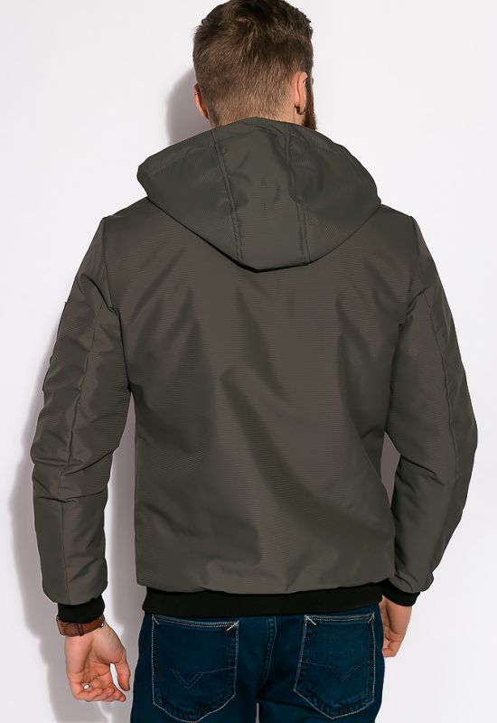 Стильна куртка демісезонна 120PCHB001 (темно-зелений)