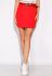 Стильная джинсовая юбка 148P201 (красный)