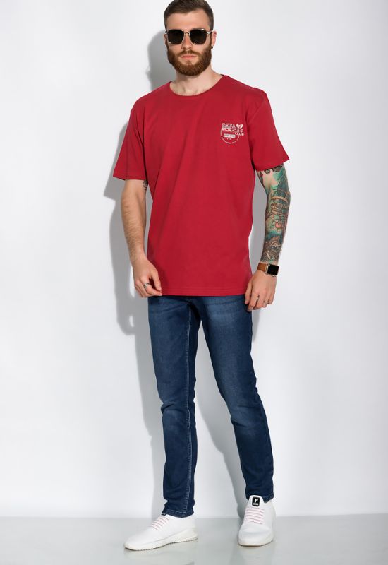 Стильная футболка 148P114-4 (бордовый)