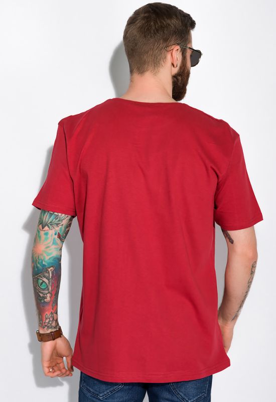 Стильная футболка 148P114-4 (бордовый)