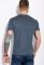 Стильная футболка с принтом 134P002-1 (джинсовый)