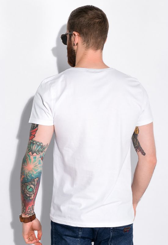 Стильна чоловіча футболка 148P113-12 (білий)