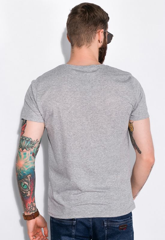 Стильная мужская футболка 148P113-12 (серый/меланжевый)