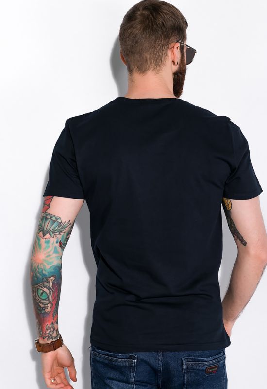 Стильна чоловіча футболка 148P113-12 (чорний)