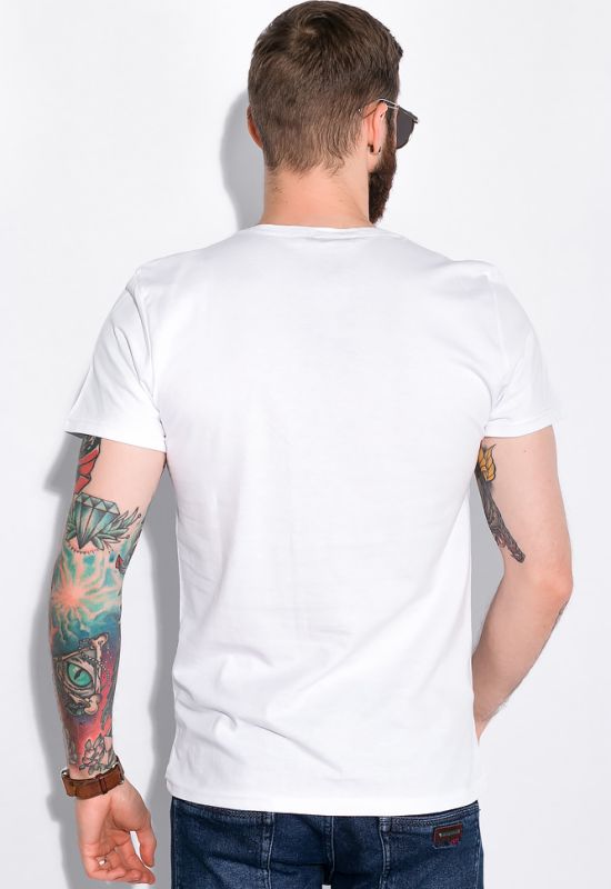 Стильная мужская футболка 148P113-13 (белый)