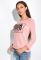 Стильний джемпер 148P112-2 (молочний/рожевий)