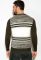 Светр 120P445 (зелений/білий)