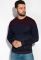 Светр 129P004 (синій/бордовий)