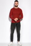 Свитер 267F1235 (бордовый)