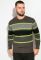 Светр 520F008-1 (сірий/салатовий)