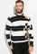 Светр 520F009 (чорний/білий)