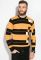 Светр 520F009 (чорний/гірчичний)