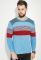 Светр чоловічий комбінація трьох кольорів 48P3300 (бордовий/блакитний)