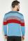 Светр чоловічий комбінація трьох кольорів 48P3300 (бордовий/блакитний)