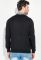 Свитер мужской контрастный воротник 50PD388 (черный)