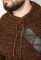 Светр чоловічий з коміром хомут 48P3294 (коричневий/теракотовий)