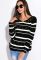 Светр жіночий 120PVA1016 (чорний/білий)
