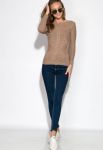 Свитер женский 129P030-1 (кофейный) Свитер женский 129P030-1 (кофейный)