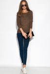 Светр жіночий 129P031 (коричневий)