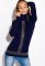 Свитер женский 81P3346 (темно-синий)