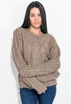 Светр жіночий велика в'язка 81PD133 (капучино)