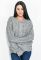 Свитер женский крупная вязка 81PD133 (серый)