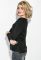 Свитер женский с карманом на груди 123V005 (черный)