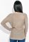 Светр жіночий з комбінованою в'язкою 81PD21006 (бежевий)