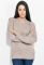 Свитер женский с круглым вырезом 81PD078 (бежевый)