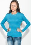 Светр жіночий з круглим вирізом 212F058 (блакитний)