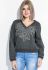 Свитер женский с принтом 82PD378 (серый)