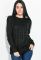 Свитер женский вязаный 81PD069 (черный)