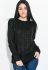 Светр жіночий в'язаний 81PD069 (чорний)