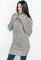 Свитер женский вязаный с хомутом 81PD872 (серый)