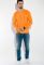Свитшот мужской 32P058 (оранжевый/варенка)