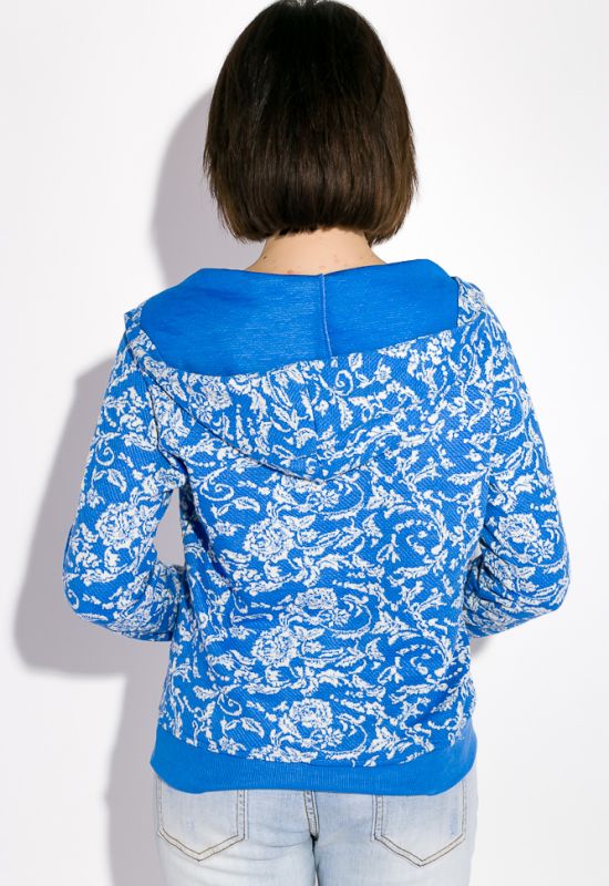 Свитшот женский с капюшоном 32P027 (голубой)