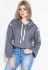 Свитшот женский с капюшоном 82PD367-1 (серый)