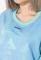 Світшот жіночий з написами на рукаві 82PD920 (ментоловий)