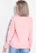 Свитшот женский с надписями на рукаве 82PD920 Розовый (розовый)