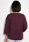Свитшот женский с надписями свободного покроя 32P036 (сливовый)