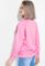 Свитшот женский с нашивкой «Тигр» 82PD919 (розовый/фуксия)