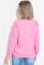 Свитшот женский с нашивкой «Тигр» 82PD919 (розовый/фуксия)
