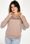 Свитшот женский с принтом 70P037 (бежевый) Свитшот женский с принтом 70P037 (бежевый)