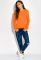 Світшот жіночий з принтом на спині 32P042 (помаранчевий)