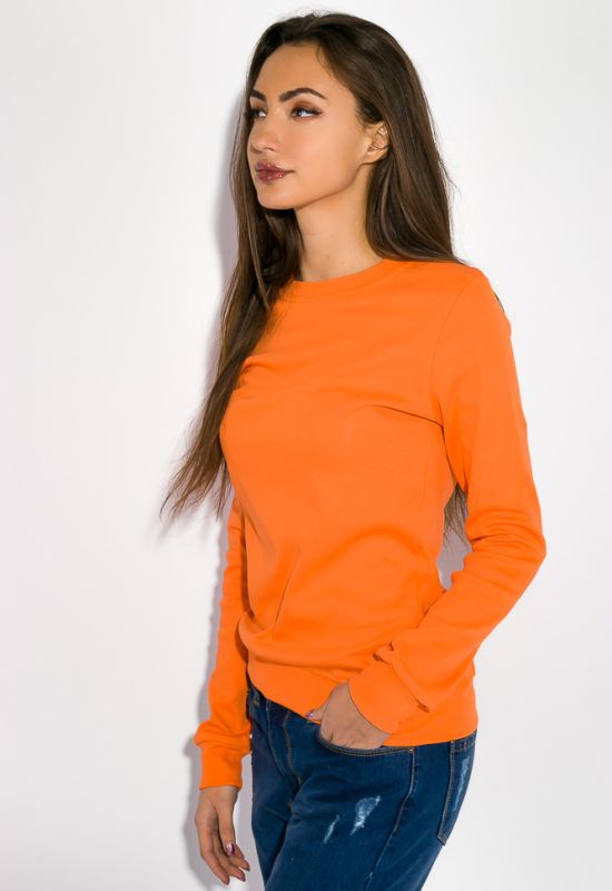 Світшот жіночий з принтом на спині 32P042 (помаранчевий)