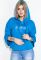 Свитшот женский укороченный 82PD367 Голубой (голубой)