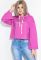 Свитшот женский укороченный 82PD367 (розовый/фуксия)