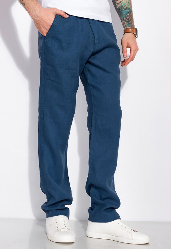 Свободные легкие брюки 148P305 (джинсовый)