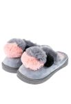 Тапочки женские 120PTSG3079 (серый/розовый)