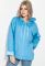 Толстовка батал женская с капюшоном 82PD373 (голубой)